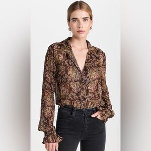Truth by Republic Blouse – Size S – Sheer Floral Style